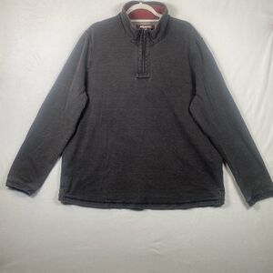 Carbon2Cobalt Men’s XL 1/4 Zip Textured Pullover Long Sleeve Shirt Gray
